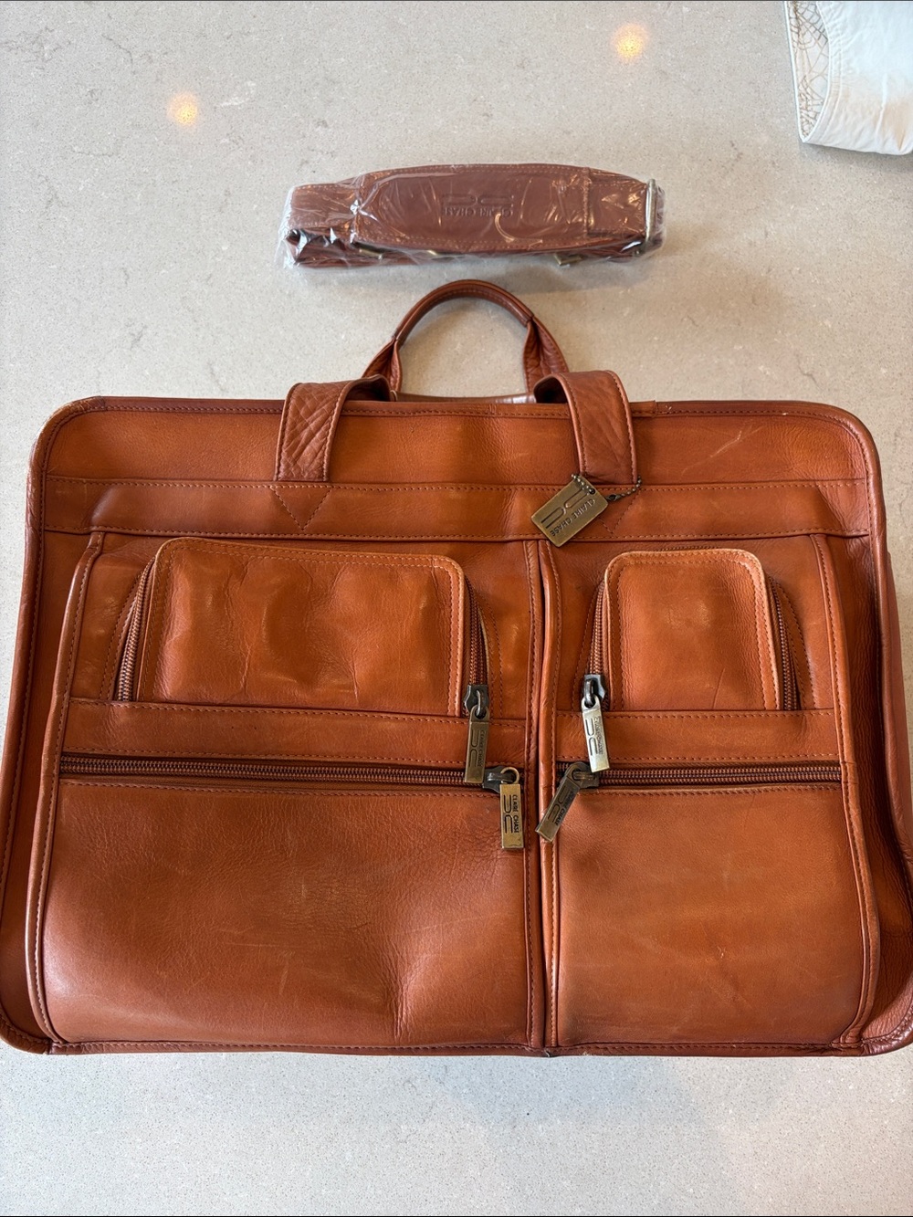 Leather Briefcase Bag in Brown - Classic Work Bag